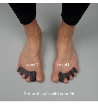 Toe spacer écarteurs et séparateurs d'orteils MyFootFunction Deep Plum Prune