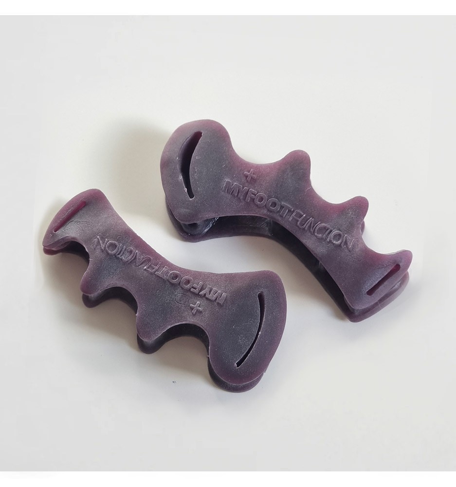 Toe spacer écarteurs et séparateurs d'orteils MyFootFunction Deep Plum Prune Toe spacer écarteurs et séparateurs d'orteils MyFootFunction Deep Plum Prune