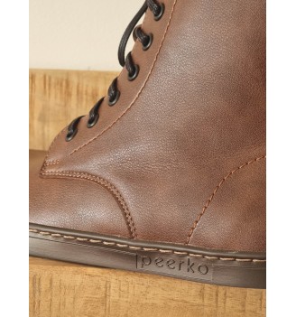 Peerko Chaussures Barefoot modèle GO Vegan - Nut