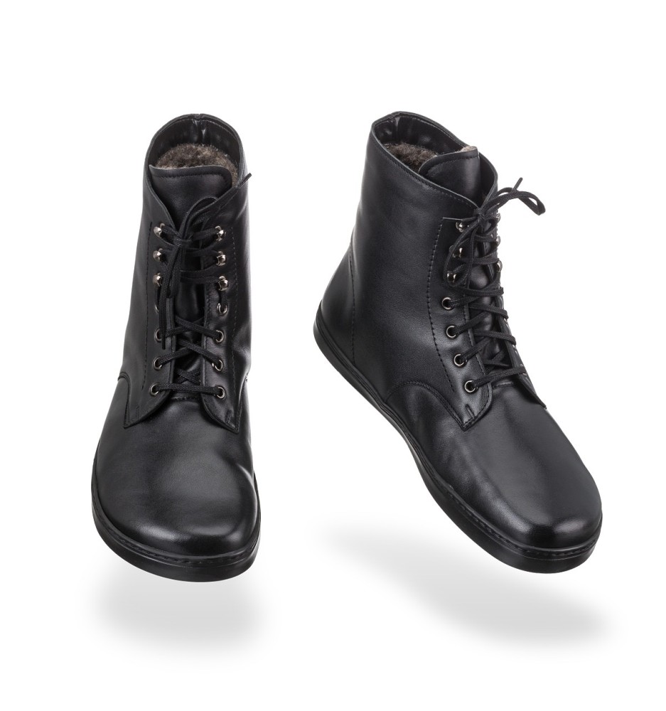 Frost Fourrées Cuir - Black