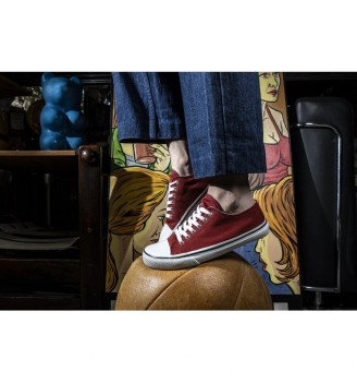 Chaussure Barefoot Bohempia Herlik Burgundy White