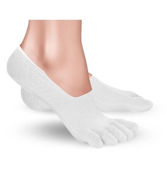 Chaussettes invisibles en coton - Blanc