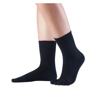 Chaussettes à orteils Midi en coton - Noir