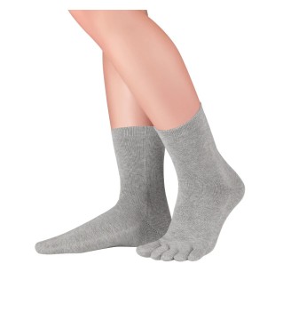 Chaussettes à orteils Midi en coton - Gris