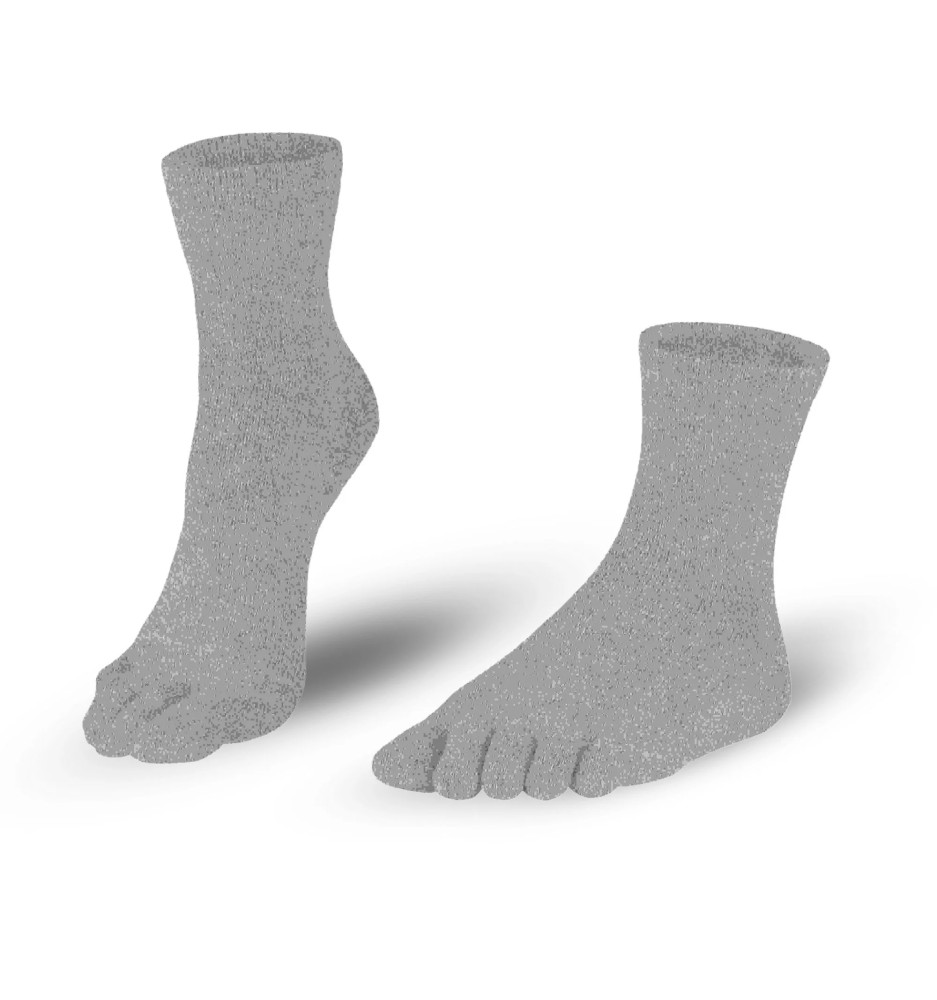 Chaussettes à orteils Midi en coton - Gris Chaussettes à orteils Midi en coton - Gris