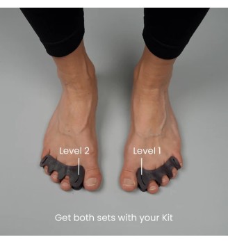 Toe spacer écarteurs et séparateurs d'orteils MyFootFunction Slate Gris