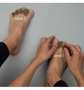 Toe spacer écarteurs et séparateurs d'orteils MyFootFunction Slate Gris